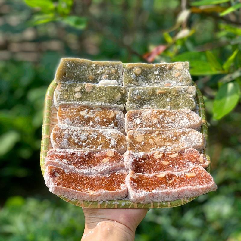    COMBO 3 VỊ   3 KG Chè Lam Bắc Giang Thủ Công Chuẩn Vị Truyền Thống Mix Vị : Truyền Thống - Gấc Đỏ - Lá Nếp 