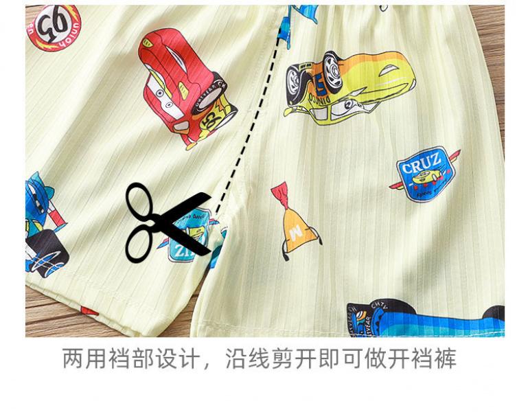 Product Introduction of Quần Áo Ngủ Mùa Hè, Cho Trẻ Em, Bộ Đồ ngắn Tay, Cho Bé Trai Và Bé Gái, Tay Lửng, Đồ Ngủ Cho Em Bé Hai Mảnh, Làm Bằng Lụa Lạnh Mỏng, Thích Hợp Cho Điều Hòa Không Khí, Quần Áo 15