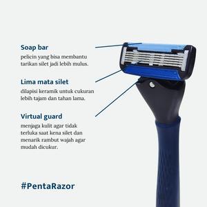Banner Penta Refill Care (Isi Ulang Pisau Cukur Kumis Jenggot 5 Mata Silet & Aftershave) 4