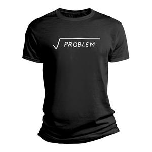 Camiseta negra con diseño abstracto 2D – estilo urbano alternativo, ideal para hombre y mujerPlayera con diseño gracioso la raiz cuadrada del problema ideal para fan de las matematicas (S)