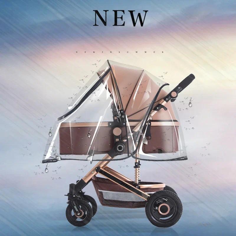 Product Introduction of Universal Stroller Rain Cover Baby Car Weather Wind Sun Shield Transparent Breathable Trolley Umbrella Raincoat Accessories Cart Shield Raincoat 17