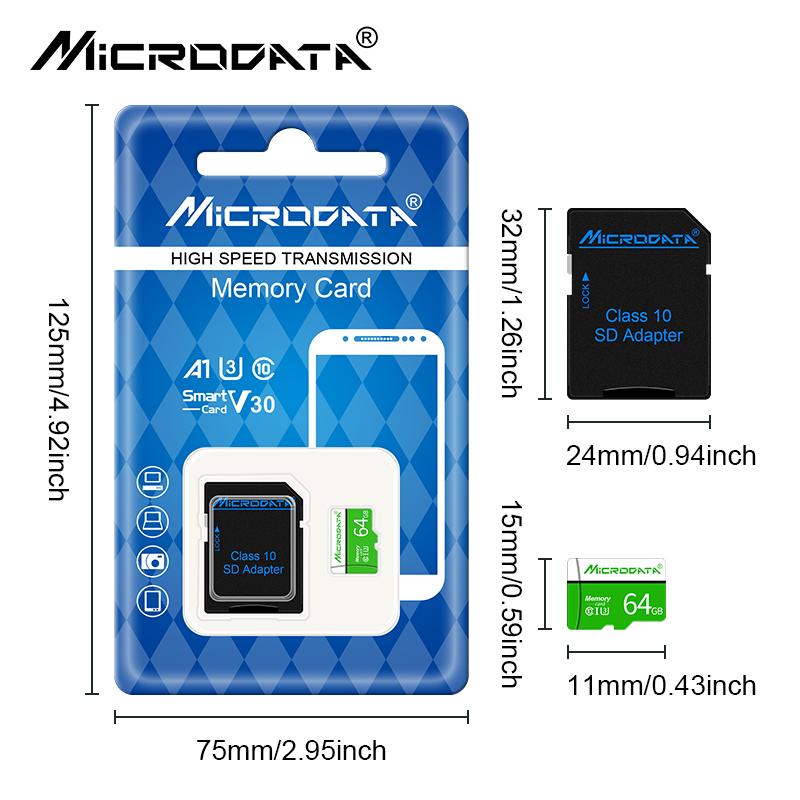Micro SD Card 512GB 256GB 128GB 64GB 32GB Class10 Flash Memory Card U3 4K High Speed Memory Card 7