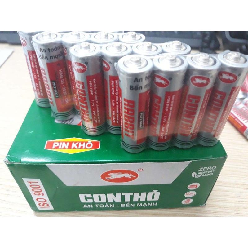    Vỉ 4 viên   Pin con thỏ 2A- Pin tiểu AA Con Thỏ lắp đồng hồ treo tường 