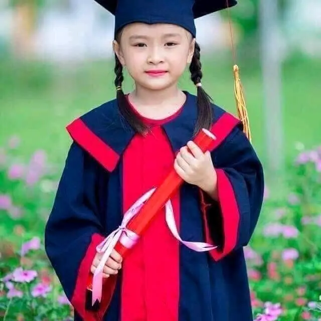 Áo mũ cử nhân tốt nghiệp mẫu giáo, mầm non từ 4 - 6 tuổi hàng chất lượng