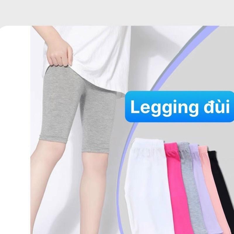 Quần legin đùi cho bé gái 5kg tới 50 kg chất zip cotton mặc mát ngày hè 