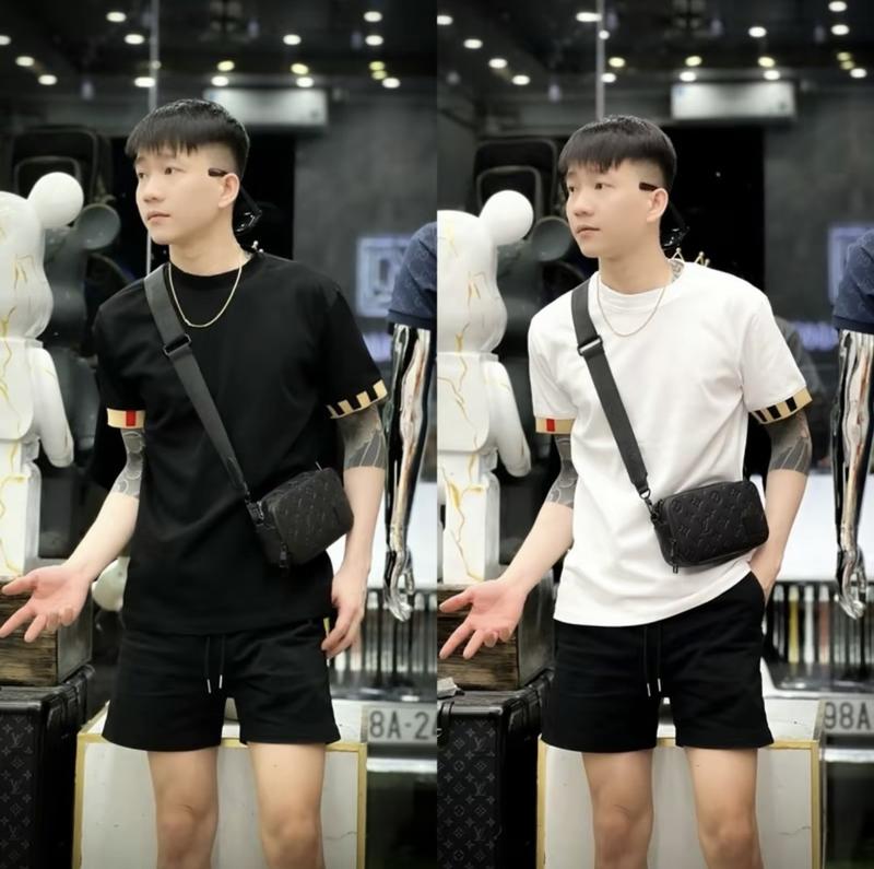 Áo thun nam nữ cotton co giãn thoáng mát phong cách Hàn Quốc - Menswear Unisex 0