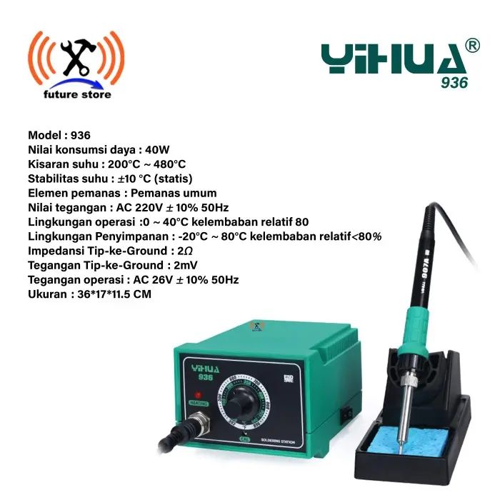 YIHUA 936 soldering station ORIGINAL Ac Logam Penyimpanan Solder 1