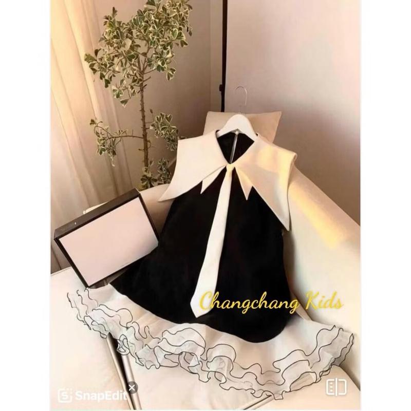 Đầm bé gái thiết kế babydoll form suông xoè  cho mẹ và bé gái