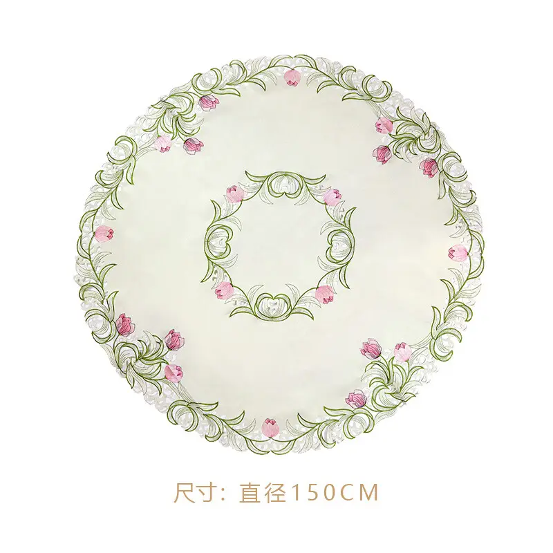 Vintage Lace Tablecloth Handmade Decor Cover for Home YB038