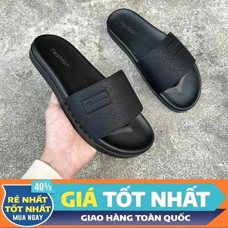 Dép Da Quay Ngang Nam logo in chìm Fashion Thời Trang Nam quay khâu giấu chỉ đế cao su 2 lớp chắc chắn .Bảo hành hỗ trợ đổi size và tư vấn nhiệt tình ạ