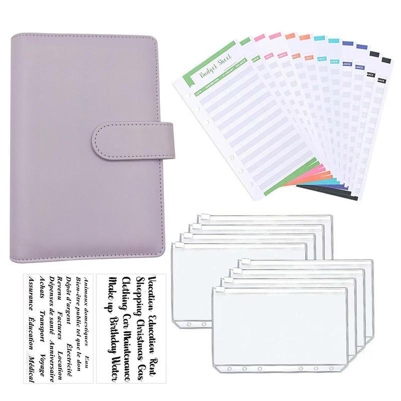 Product Introduction of A6 Budget Planner Binder with Zipper Cash Envelopes & Expense Budget Sheets, 1 Set Money Saving Budget Saver Book, Cash Organizer for Budgeting 0