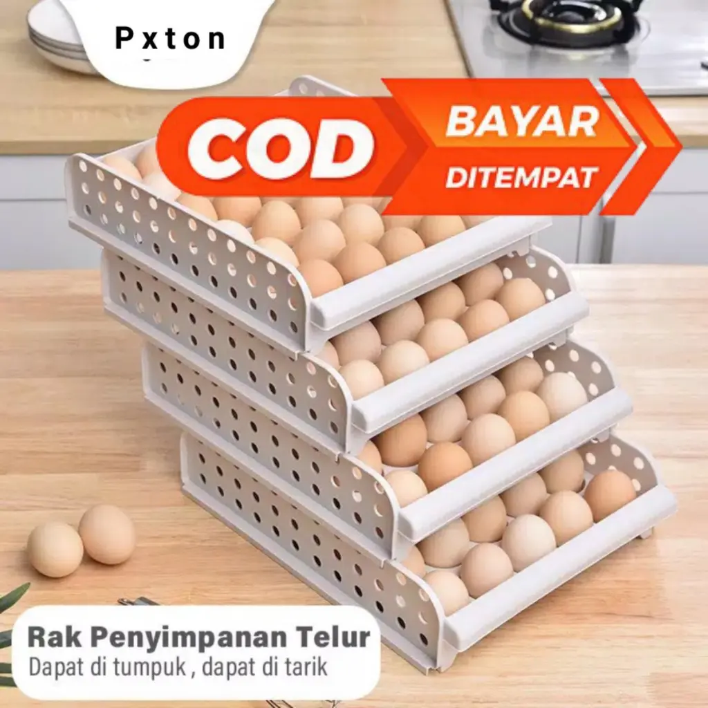 EGG BOX Tempat telur TINGKAT / Rak telor Tempat Penyimpanan Telur Rak ...