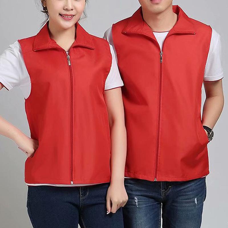 Áo Ghi Lê Ngoài Trời, Không Tay, Kiểu Bóng Tàu, Màu Sáng, Dáng Ôm, Có Túi, Khóa Kéo Và Vạt, Lót Lưới, Thích Hợp Làm Tình Nguyện Viên, Có Dây Thắt Lưng Làm Việc 5
