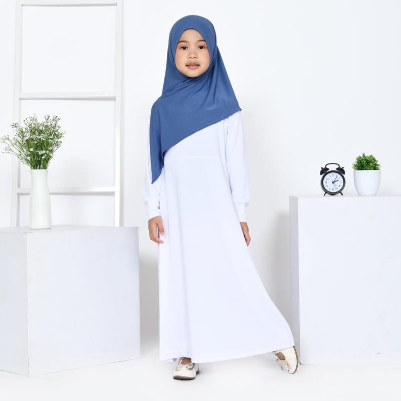 Jilbab Anak Segitiga instan Jersey Premium Usia 0-8 tahun Kerudung instan Nyaman Muslim 8