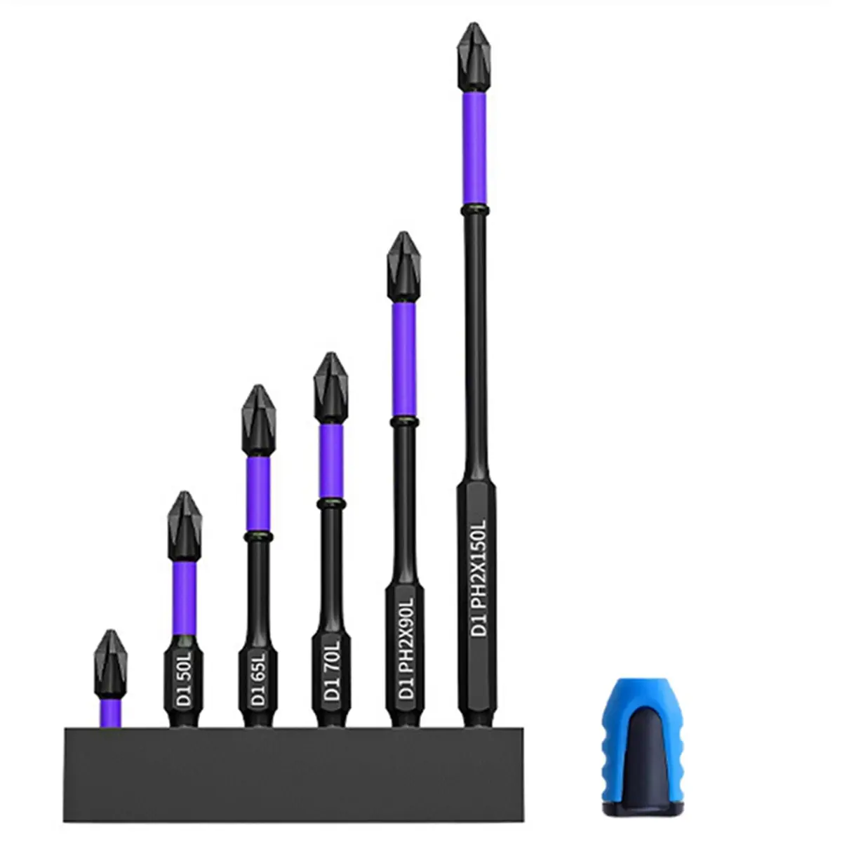 Upgraded High Hardness and Strong Magnetic Bit, Anti-Shock Non- Bit, Super Strong Magnetic Drill Bits, (1 Set)