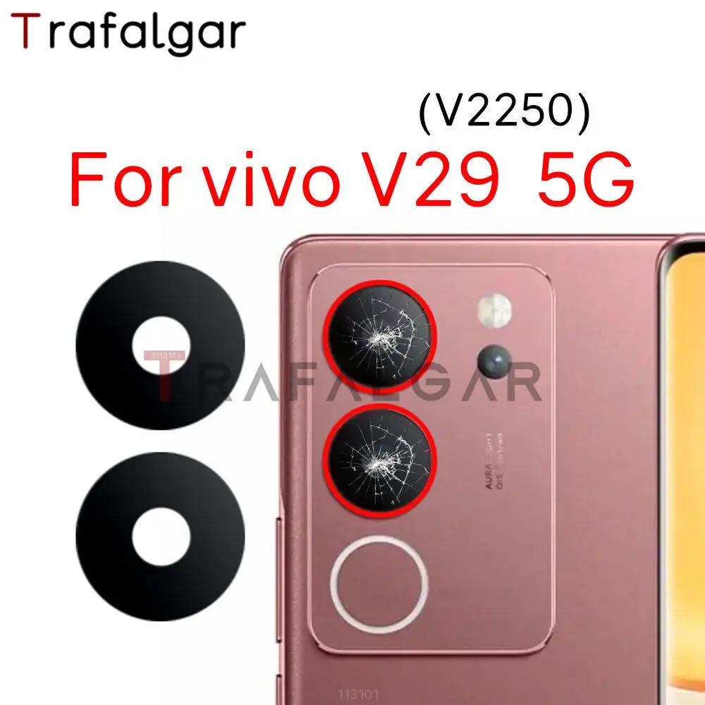 Rear Back Camera Glass Lens For vivo V29 5G Replacement With Adhesive Sticker V2250