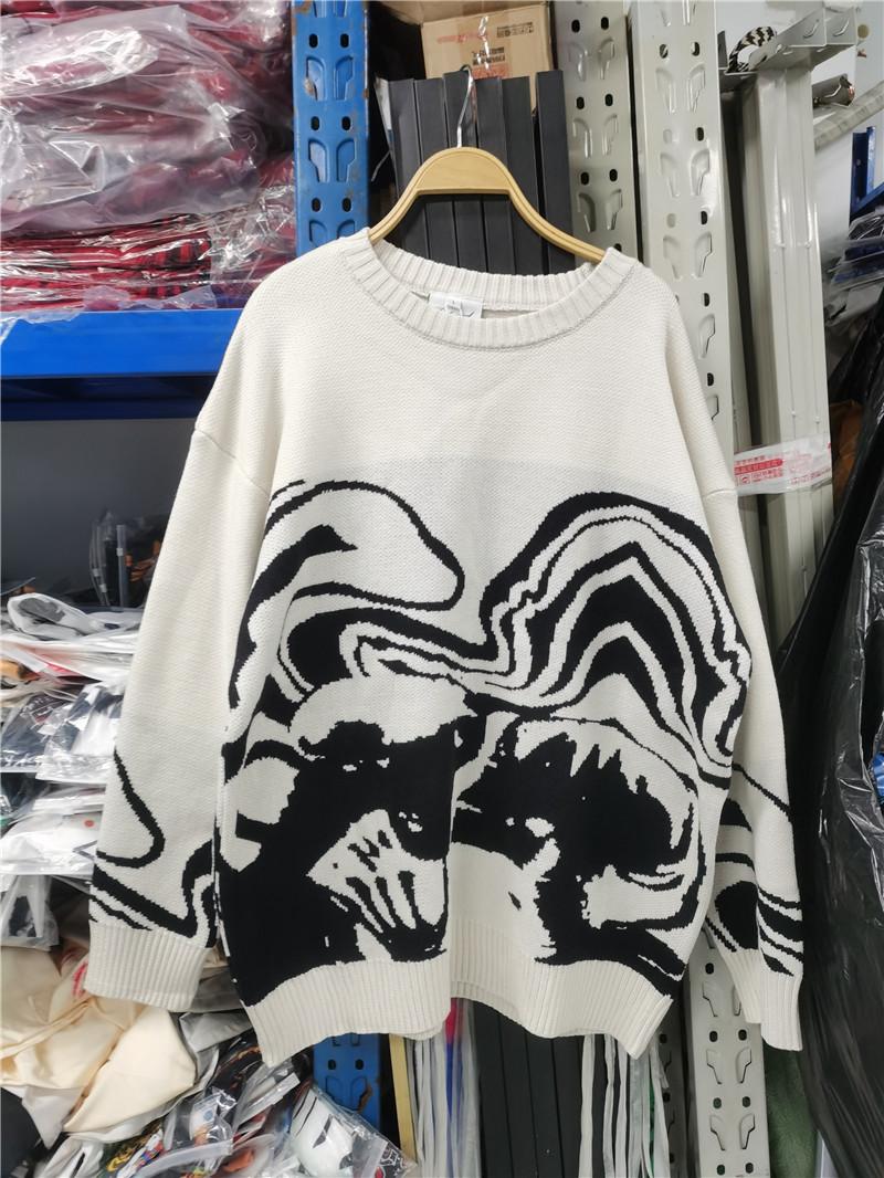 Product Introduction of Dark Icon Jacqard Sweater Men Pullover Knitwear Men's Sweaters Autumn Man Clothing Pria Baju Motif Cowok 2