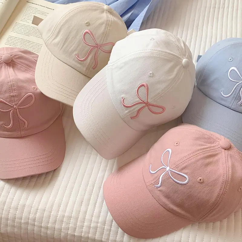 Ringkas, Manis, Wanita, Warna PePeel, Topi Besbol Perempuan, Pakaian Luar, Topi Lembut, Butang Snap, Topi Matahari