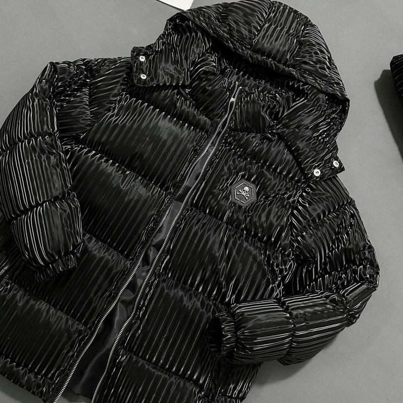 Áo Khoác Phao Nam Philipp Plein Siêu Cấp Chất Đẹp L1 - Meénwear (có tháo được mũ áo ra)