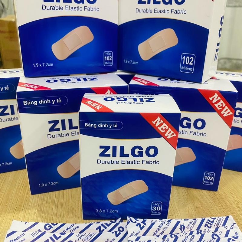 (2 hộp 204 miếng) Băng cá nhân ZILGO, bảo vệ vết thương - silk plaster urgo