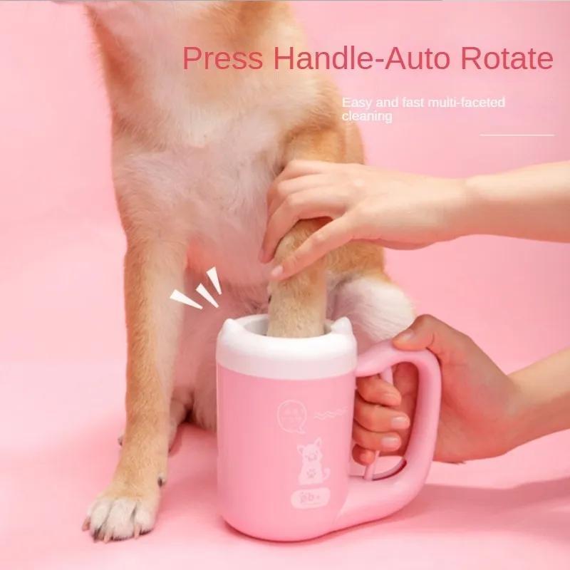 Product Introduction of Silicone Dog Foot Cleaner with Handle, 1 Count Quick Cleaning Pet Foot Washing Cup, Durable Dog Bathing Tool for Daily Use 4