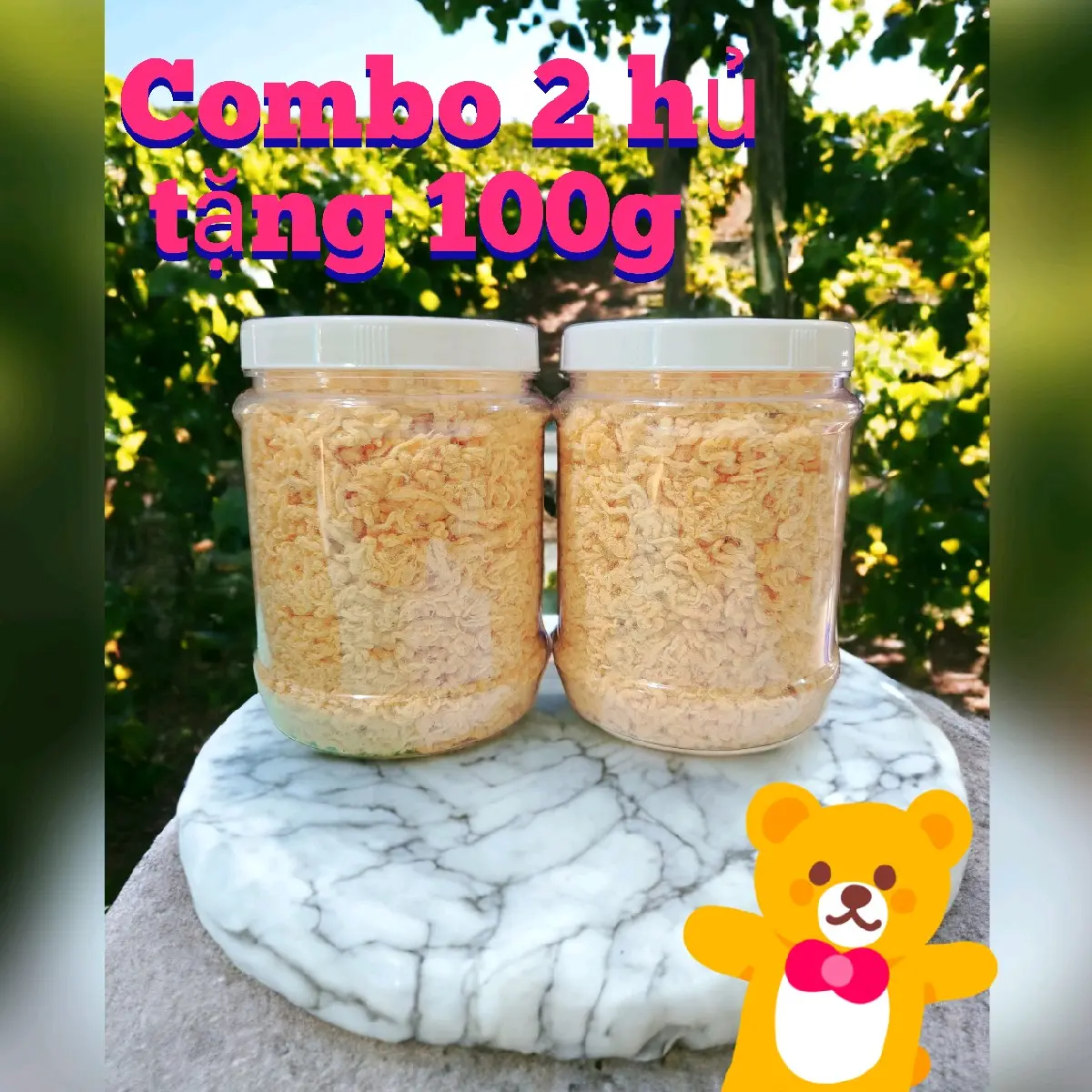 [ Combo 2 hủ ,tặng 100g ] Chà bông xù nhà làm siêu ngon (500g x 2 hủ) Snack Food Ăn Vặt Thức Ăn Chua chà  bông