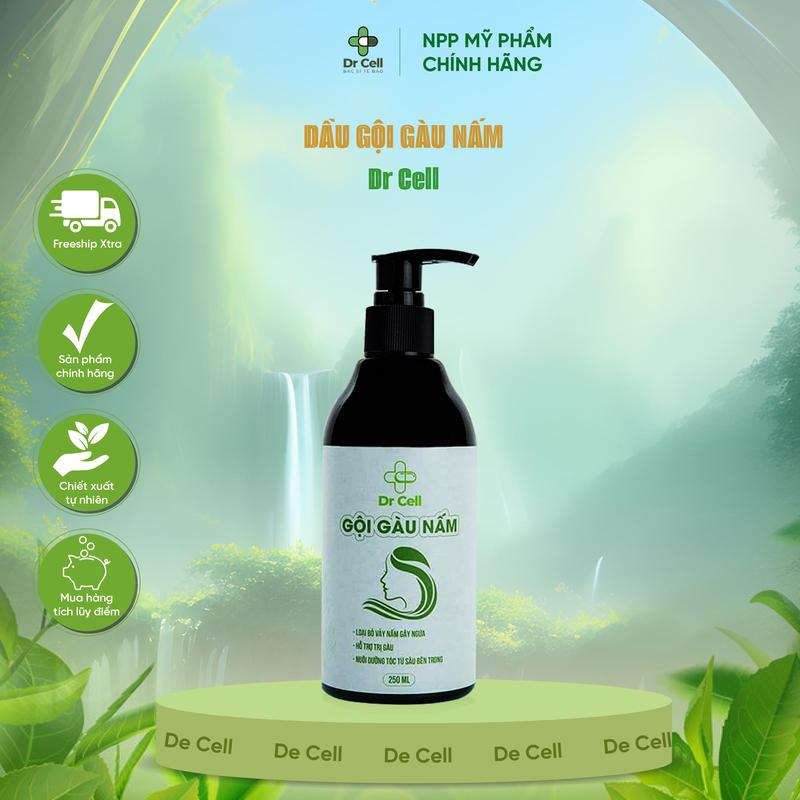 [Dr Cell] Dầu Gội Đầu Trị Gàu Nấm, Loại Bỏ Vảy Nến Và Nuôi Dưỡng Tóc Sâu Bên Trong 250ml