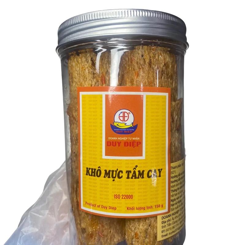   Deal trải nghiệm Khô Mực Tẩm Cay DUY ĐIỆP chuẩn ISO Snack Ăn Vặt Food Chua 