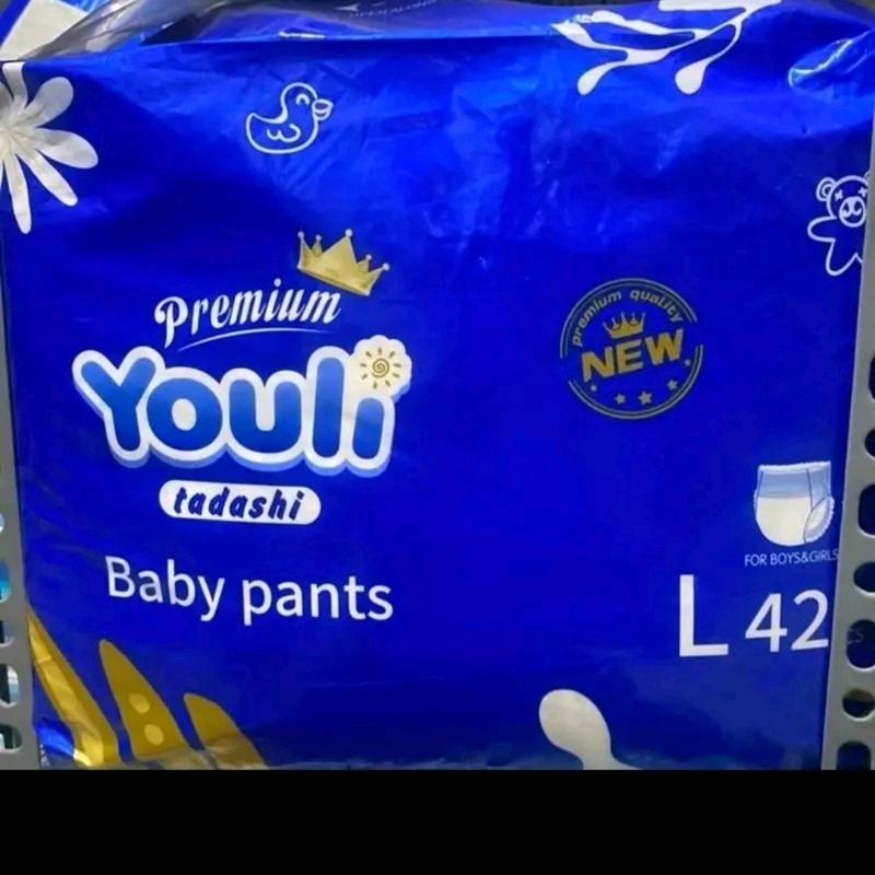 bỉm youli xanh  dành cho bé 3-22kg ko kem quà Voi