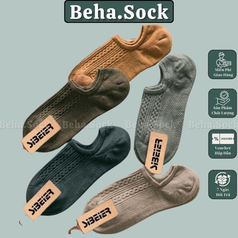 Set 8 đôi Tất Vớ lười Nam cổ ngắn cao cấp họa tiết xoắn dọc lạ mắt phong cách trẻ trung