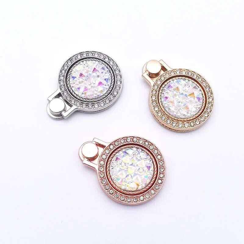 Product Introduction of Dia Shiny Gemstones Metal Mobile Universal Phone Holder Rotatable Ring Bracket for IPhone Samsung 4