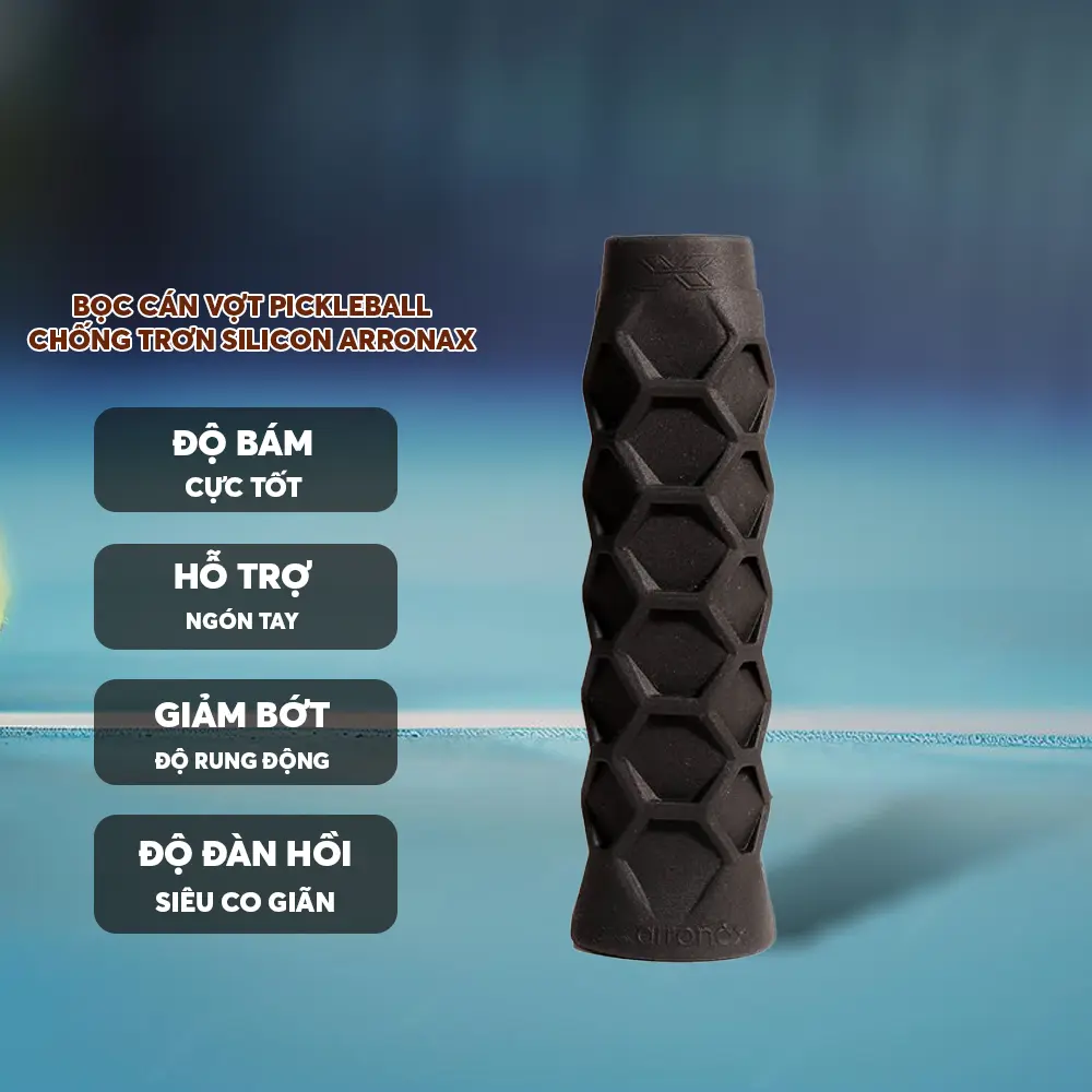 Bọc Cán Vợt Pickleball Arronax Cao Cấp - Chất Lượng, Màu Đen Trang Nhã, Siêu Bền - Tiết Kiệm Chi Phí Khi Sử Dụng Lâu Dài