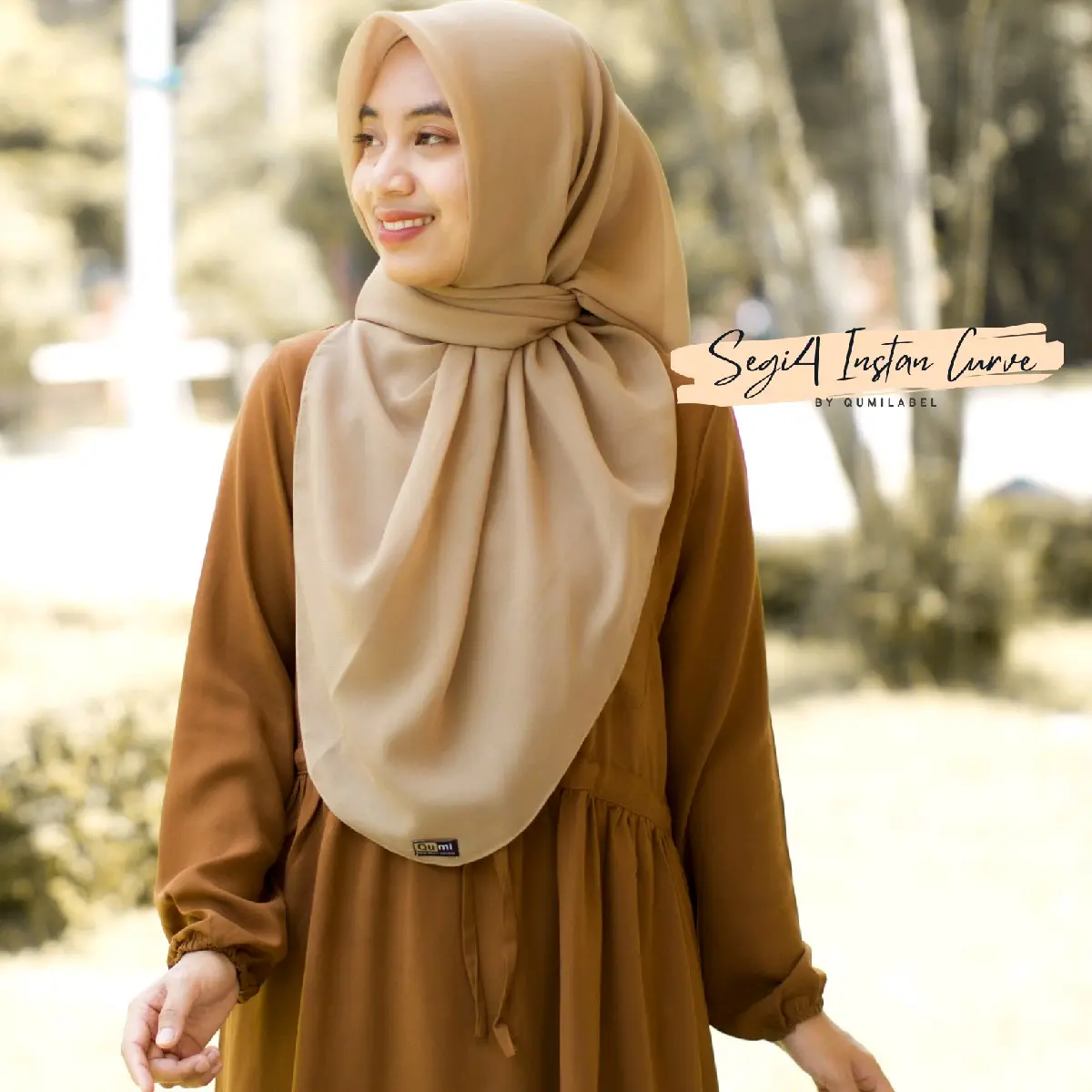 segi4 instan curve (ecer) Jilbab Panjang Lembut Empat