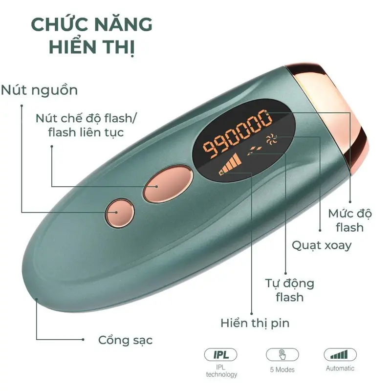 Máy tẩy lông cầm tay IPL TMY-002 hàng chính hãnġ, máy tẩy lông vĩnh viễn toàn thân 2024   Tỉa Lông Women  Máy Cạo Râu Nhổ Lông Cạo Râu Tông Đơ 5