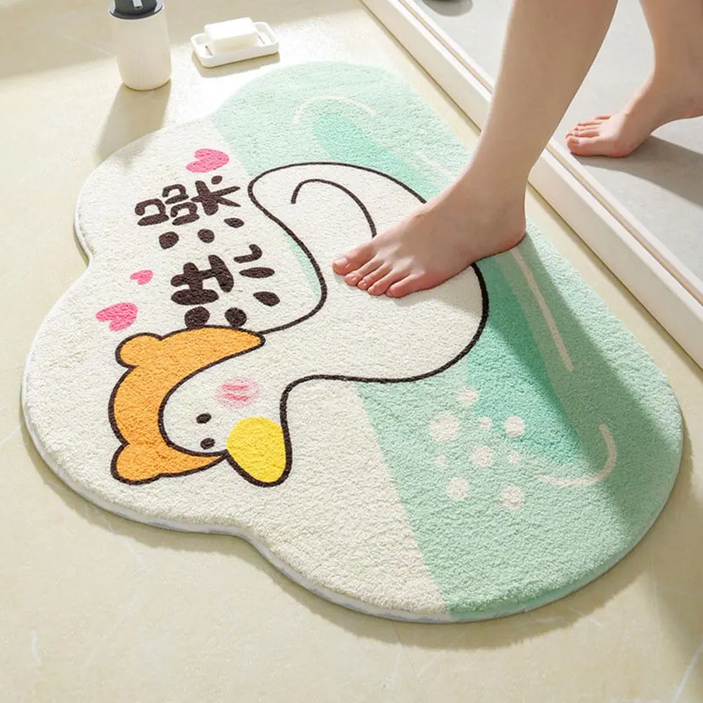 Thảm Trải Sàn Thấm Hút, Gia Dụng, Chống Trượt, Thảm, A3R8, Thích Hợp Cho Phòng Tắm Và Phòng Ngủ, V7V6