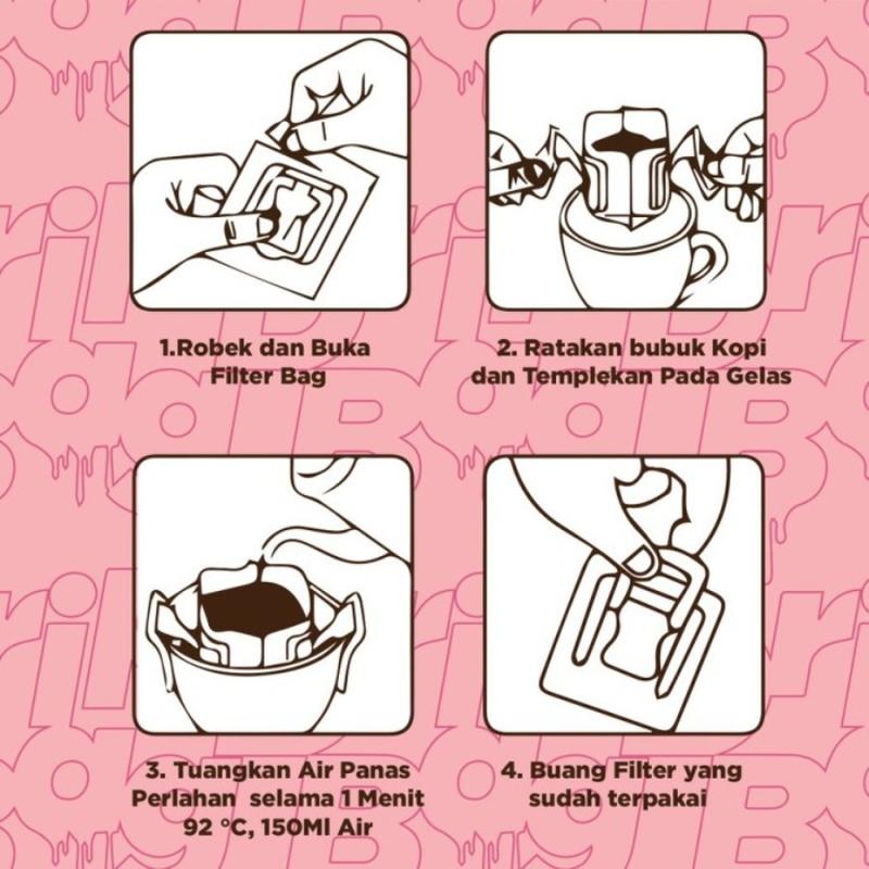 Seven Days Drip Bag filter Coffee  By Black Potion Roastery instant kopi Bubuk 4