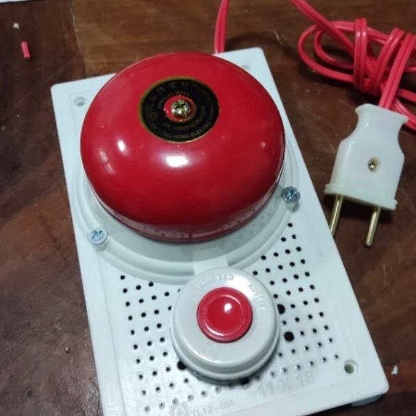 Chuông báo động báo cháy lắp sẵn 220V cắm trực tiếp không cần đấu nối