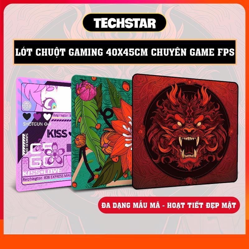 Lót Chuột Chuyên Game FPS 45x40cm Họa Tiết Đẹp Mắt Đa Dạng Mẫu Mã, Lót Chuột Gaming Pad Cao Su Chống Trơn Truợt