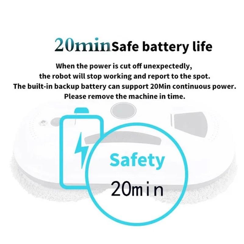 8600PA Electric window cleaner robot Automatic Glass Cleaning Machine Remote Window Cleaning Robot Intelligent Water Spray Window Cleaner 2