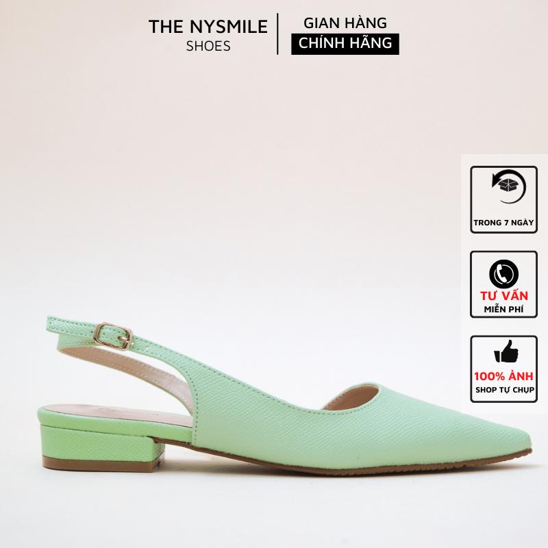 Giày Cao gót 3p mũi nhọn quai hậu - THENYSMILE - SUGA