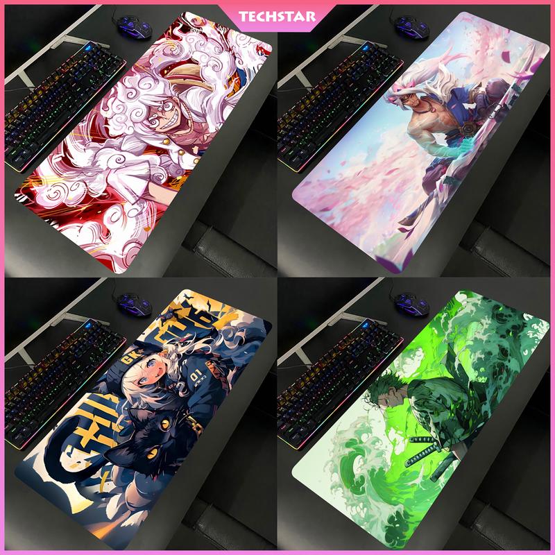 Lót chuột cỡ lớn hơn 100 mẫu kích thước 80x30cm bề mặt speed bo viền chắc chắn, pad chuột, tam lot chuot lót chuột gaming chống trơn trượt họa tiết anime decor bàn làm việc