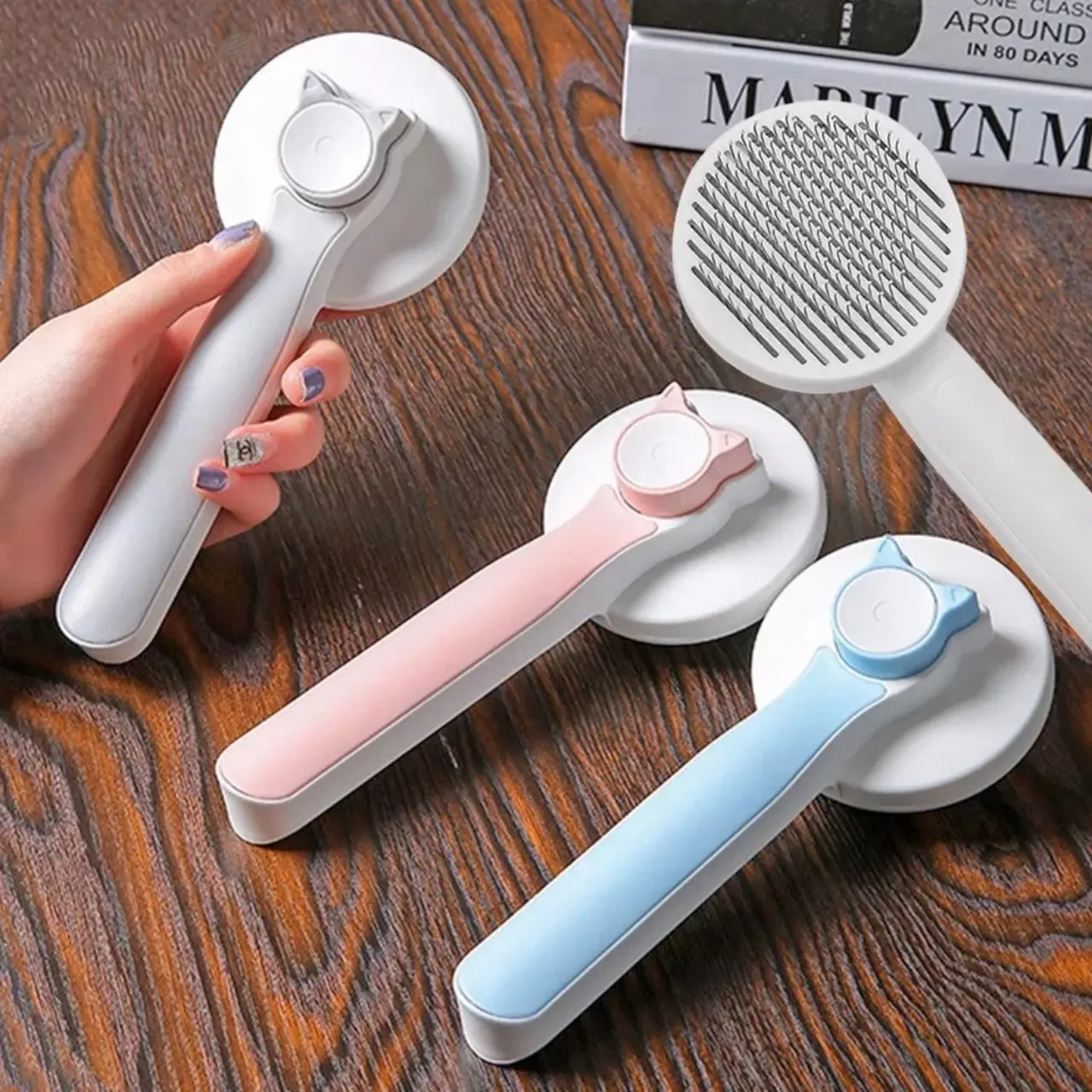 Lược chải lông PetX  cho chó mèo thú cưng đáng yêu có nút bấm dễ dàng sử dụng