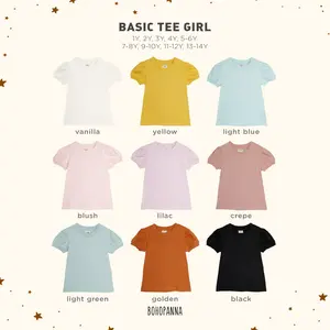 BOHOPANNA - BASIC TEE GIRL - Atasan Anak Perempuan