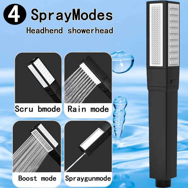 Product Introduction of High-pressure Water Flow Functions Shower Head, 1 Set Handheld Modern Shower Head 2