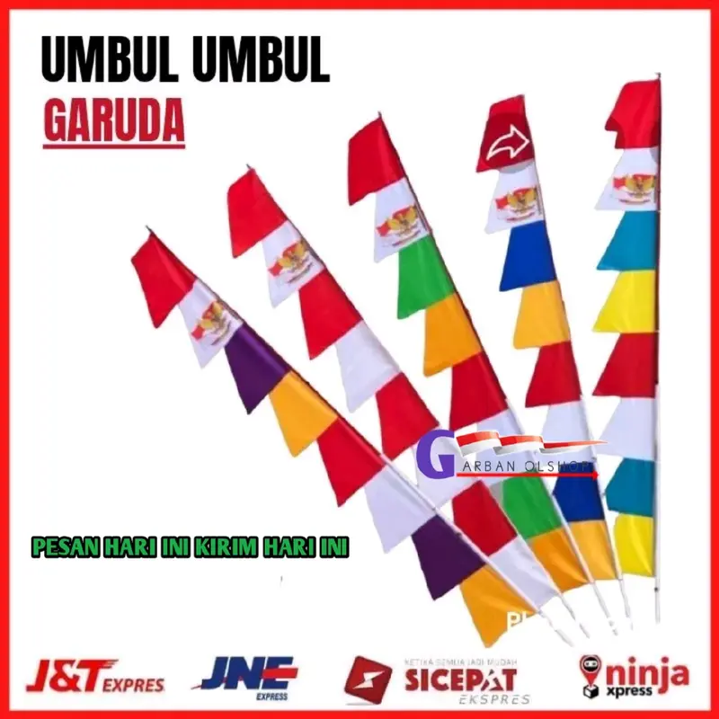 bendera umbul umbul warna isi 20pcs 0