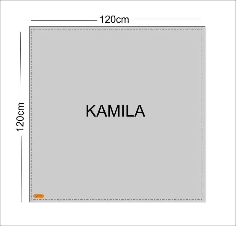 Kamila Hijab Persegi Empat ukuran 120x120 cm Ceruty Babydoll Wanita Muslim 7