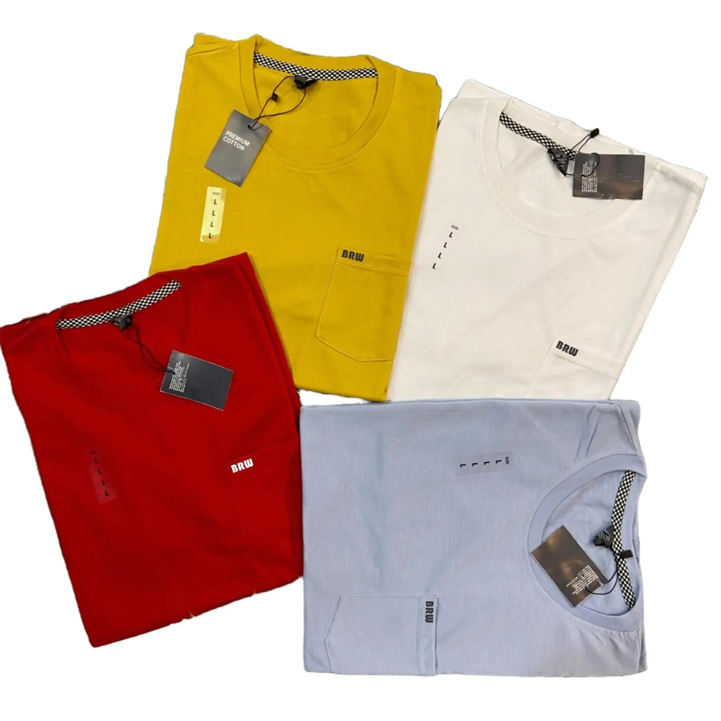 PAKET 4 PCS KAOS SAKU/POCKET DEWASA SIZE M L XL XXL SEMI KATUN 24S PREMIUM