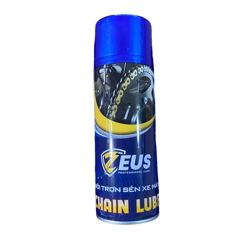 Dưỡng sên giá rẻ xe máy nên khách không yêu cầu quá cao máy Zeus Chain Lube 400ml - Bảo dưỡng, chống rỉ sét, giảm tiếng ồn Phụ Tùng sử dụng cho nhông sên dĩa xe máy