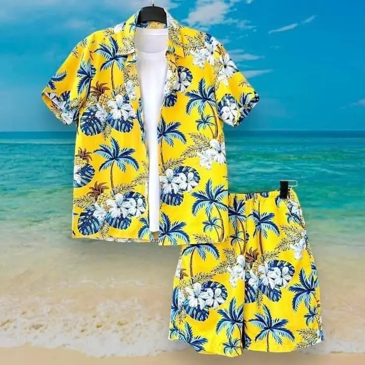 [Xưởng Xả Kho] Bộ Sơ Mi Đi Biển Họa Tiết  Nổi Bật  - Sơ Mi Hoa Lá - Sơ Mi Du Lịch - Áo Nhóm Team Building- Đủ Size Nam Nữ- - Kate Voi Top Women 1
