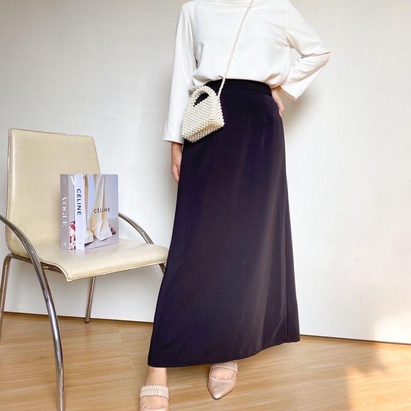 ROK A-LINE SKIRT POLOS | ROK POLOS SHAKILA | GEA SKIRT YOONA SKIRT | ROK BASIC POLOS FORMA Muslim Panjang 4